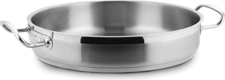 Produktbild Lacor Eco Chef Kasserolle nieder 2 Griffe D32cm H7cm 5lt (32 cm, Kochtopf, Edelstahl)