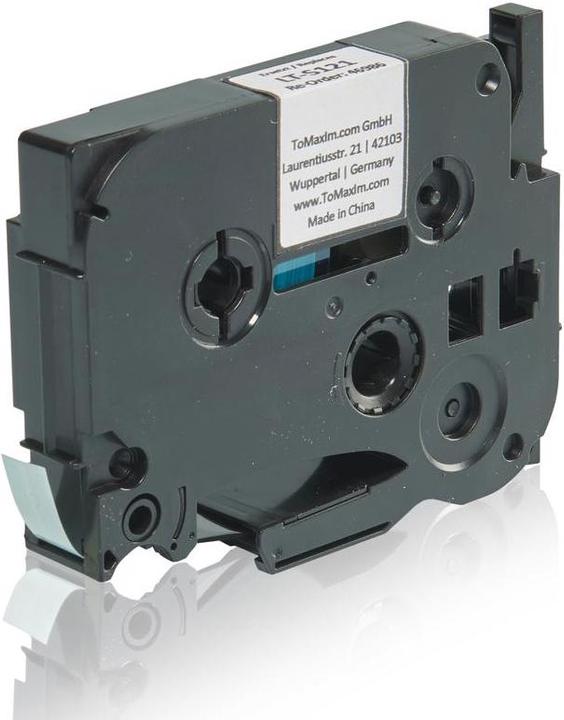 Immagine prodotto Brother TZES121 P-Touch Ribbon nero su trasparente extra spesso 9mm x 8m compatibile, adatto (0.90 cm, Nero)