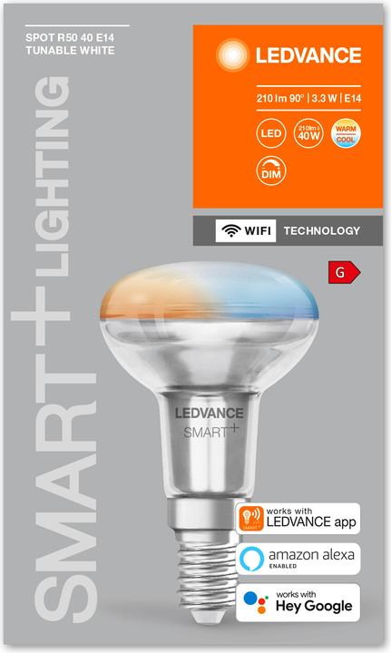 Image du produit Ledvance Smart+ Lecture (E14, 3.30 W, 210 lm, 4 x, G)