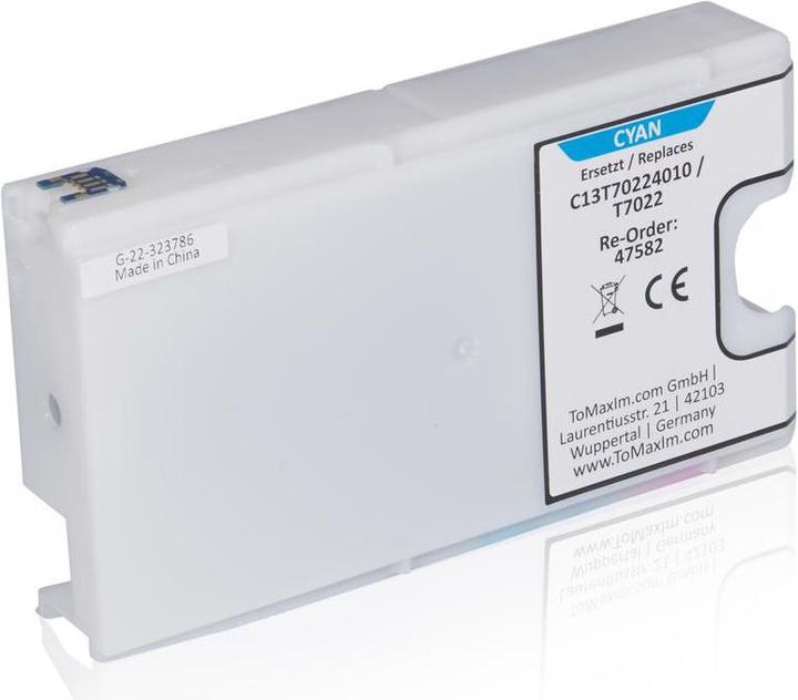 Image du produit Inkadoo Cartouches d'impression compatibles avec Epson C13T70224010 / T7022 XL cartouche d'encre, cyan Cyan (C)