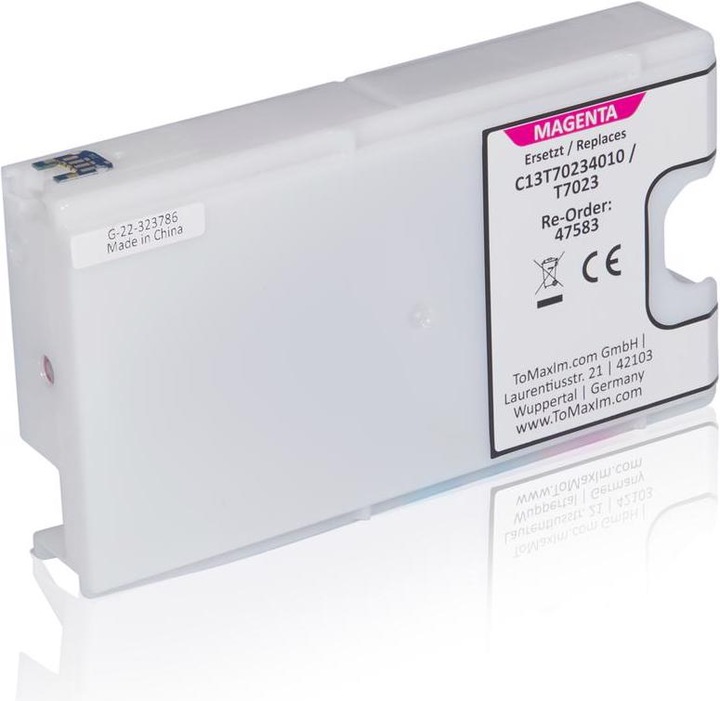 Produktbild Inkadoo Druckerpatronen kompatibel zu Epson C13T70234010 / T7023 XL Tintenpatrone, magenta Magenta (M)