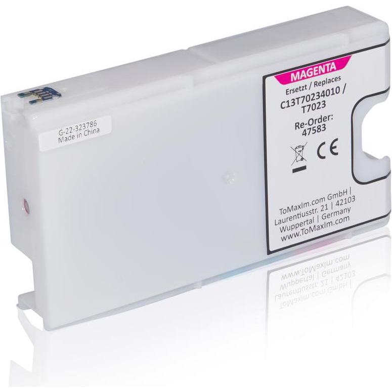 Inkadoo, Druckerpatrone, Druckerpatronen kompatibel zu Epson C13T70234010 / T7023 XL Tintenpatrone, magenta Magenta (M)