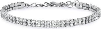 Produktbild Brosway Double-Row Tennis Bracelet With Clear Zircons Desideri Bei096