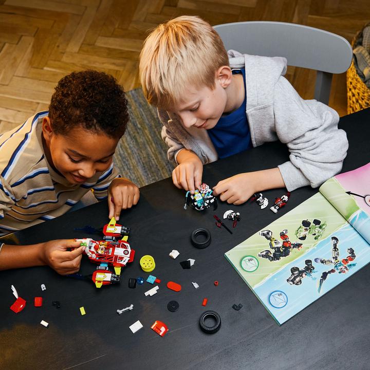 Produktbild LEGO Coopers Tiger-Mech und Zeros Hot Rod Auto (71497, LEGO Dreamzzz)