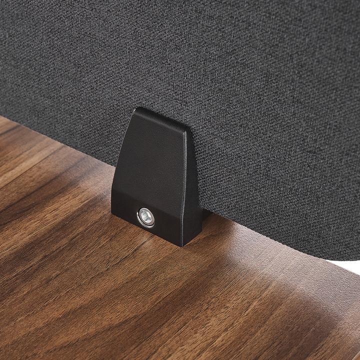 Produktbild Beliani Schreibtischtrennwand dunkelgrau 130 x 40 cm WALLY (130 x 40 cm)