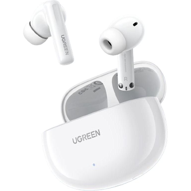 Ugreen Earphones TWS WS205 HiTune Hybrid ANC (white) (ANC, Senza fili), Cuffie, Bianco
