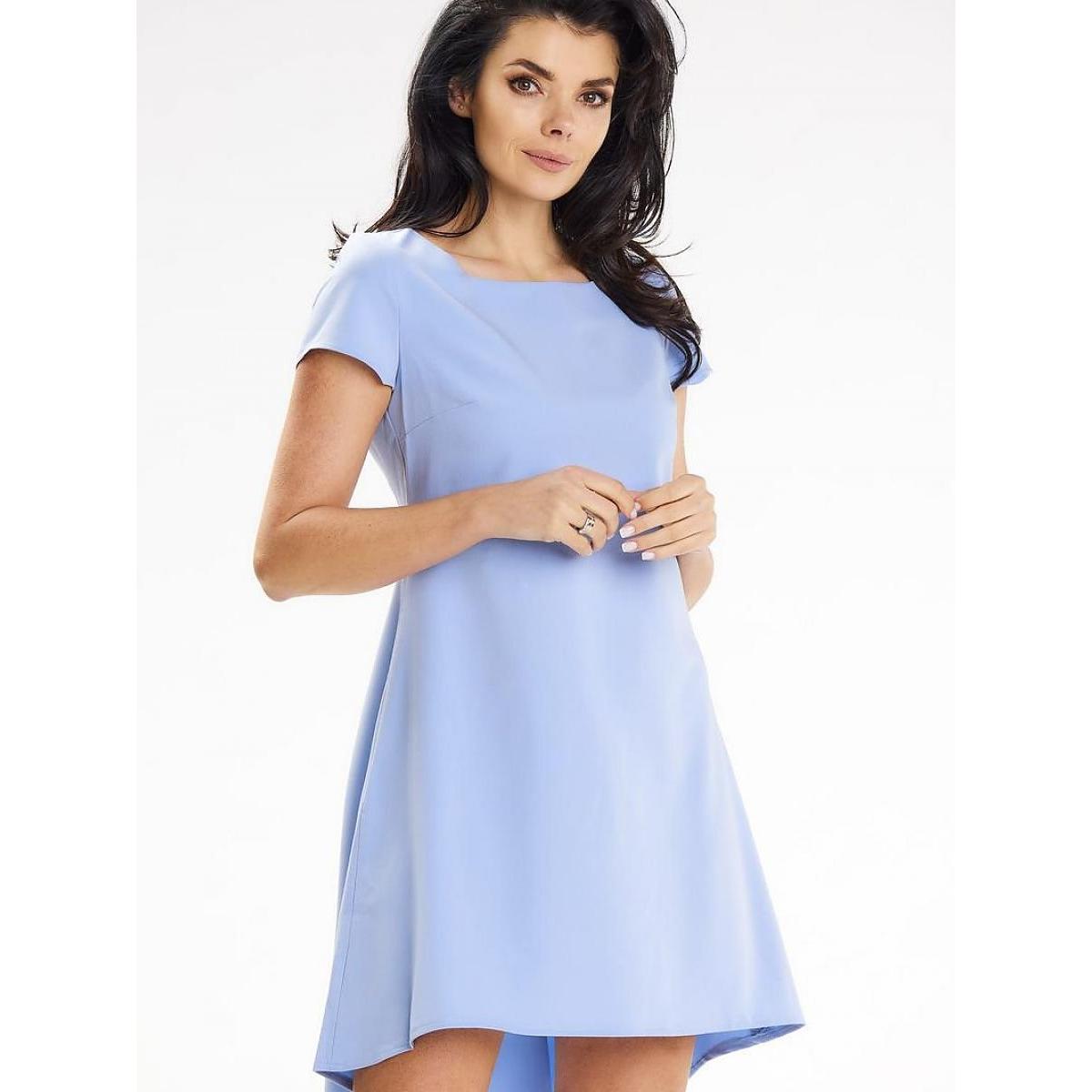 Awama, Damen, Kleider, Alltagskleid model, Blau, (S)
