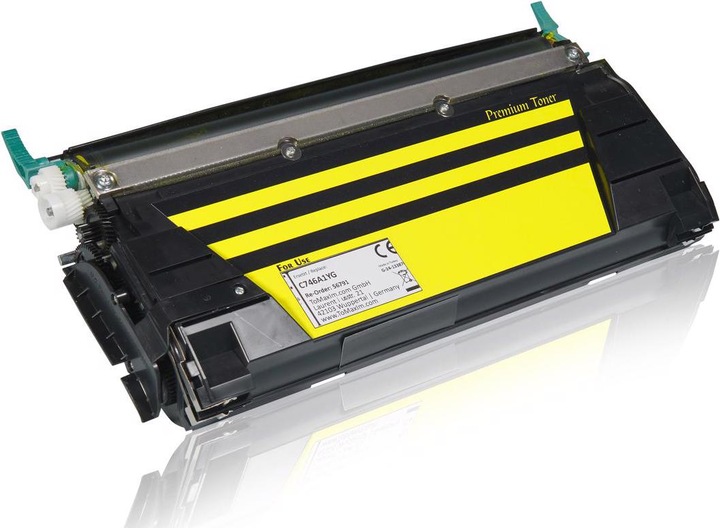Produktbild Inkadoo Toner kompatibel zu Lexmark C746A1YG Toner, gelb Gelb (Y)