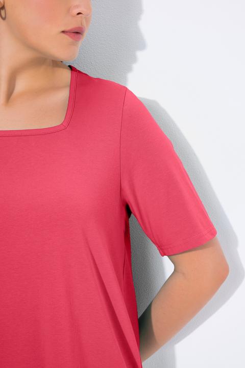Actual product image Ulla Popken Essential Square Neck Stretch Tee (54)