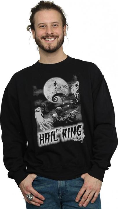 Actual product image Disney Mens Nightmare Before Christmas Hail The King Sweatshirt (L)