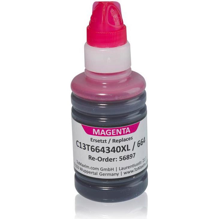 Thumbnail - Inkadoo, Druckerpatrone, Druckerpatronen kompatibel zu Epson C13T664340 / 664 XL Tintenpatrone, magenta Magenta (M)
