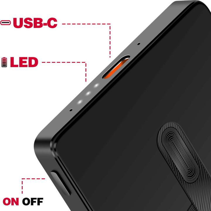 Produktbild Maxlife wireless power bank MXPB-05 20W PD 5000 mAh magnetic black (5000 mAh, 15 W)