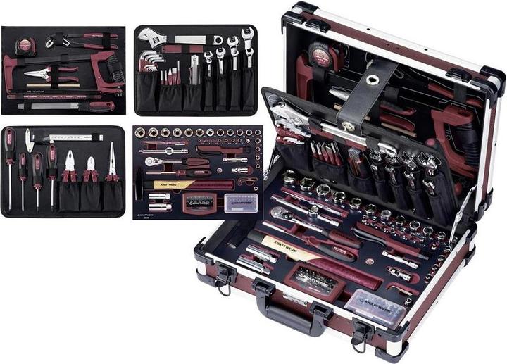 Actual product image Kraftwerk Professional aluminium tool case (151 pieces)