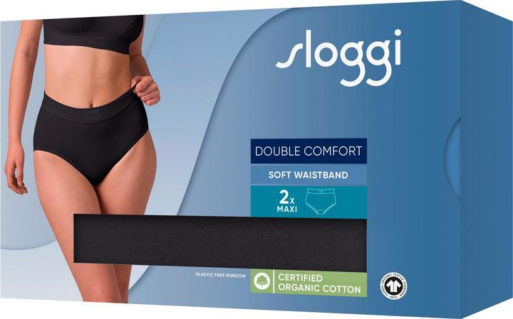 Produktbild Sloggi Damen Slip «Double Comfort Maxi», Duo-Pack (2er Pack, 46)