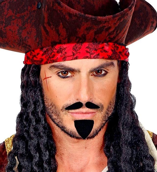 Produktbild Widmann Schnauz & Bart schwarz