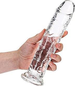 Image du produit RealRock Straight Realistic Dildo Suction Cup - 9" / 23 - Tra