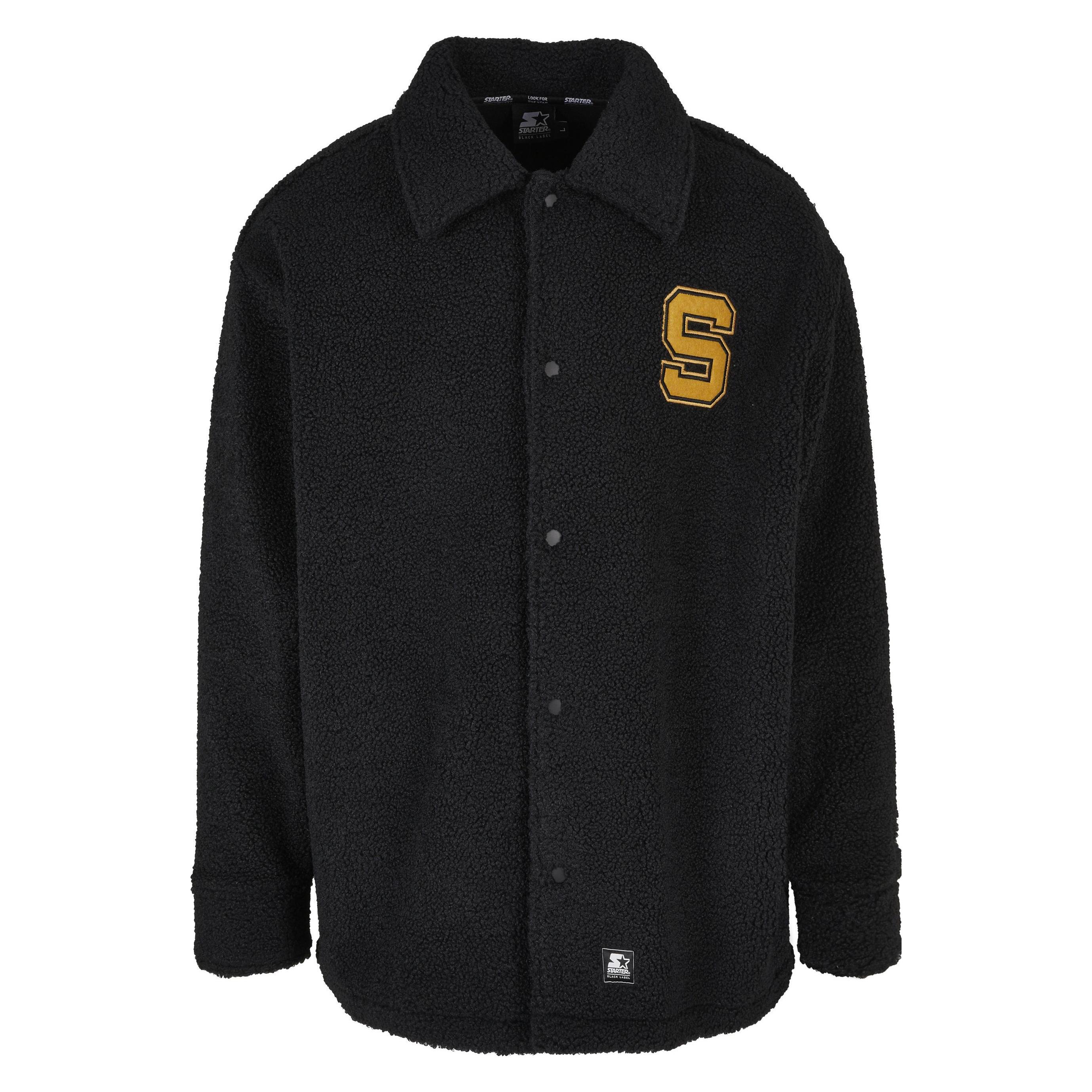 Starter, Herren, Winterjacken, Sherpa Shirt Jacket, Schwarz, (L)