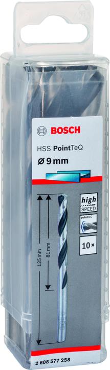 Image du produit Bosch Professional Zubehör Foret hélicoïdal HSS PointTeQ (9 mm)