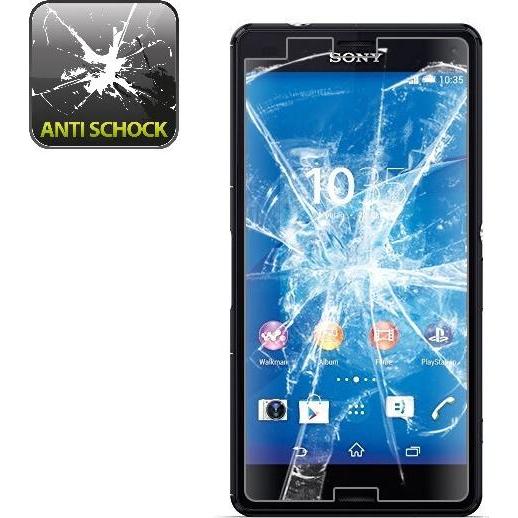 Protectorking 4x Panzerfolie Anti-Shock matt entspiegelt (4 Stück, Sony Xperia Z3 Compact), Smartphone Schutzfolie