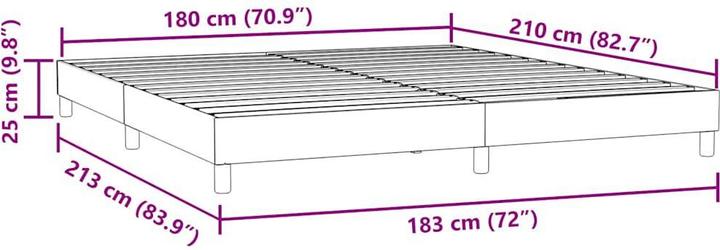 Produktbild vidaXL Boxspringbett (180 x 210 cm)