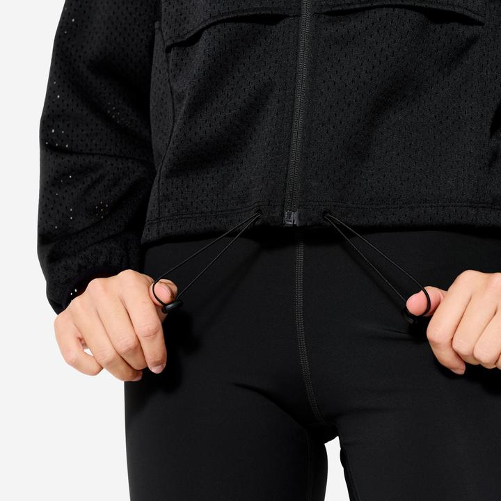 Produktbild Domyos Trainingsjacke Damen perforiert - Light schwarz (M)