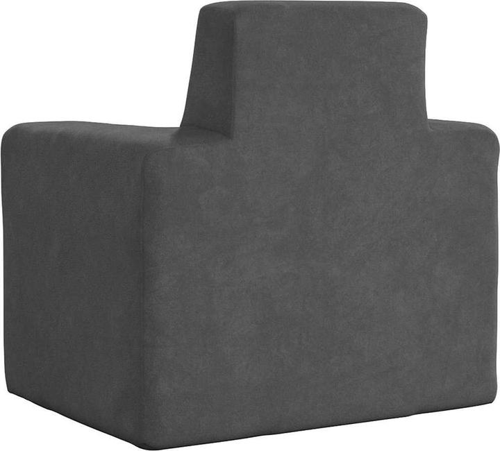 Actual product image vidaXL Children's sofa anthracite soft plush (Children sofa)
