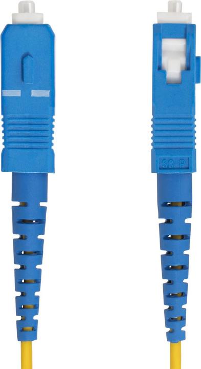 Actual product image StarTech com 15m (49.2ft) LC to SC (UPC) OS2 Single Mode Simplex Fiber Optic Cable, 9/125µm, 40G/100 (S/UTP, CAT6, 15 m)