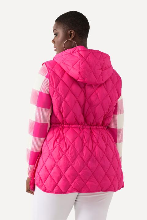 Produktbild Ulla Popken Steppweste, Zipper, Tunnelzug, Kapuze (54)