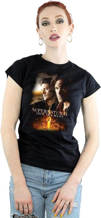 Image du produit Supernatural T-shirt en coton à l'effigie de l'affiche Femme/Femme (M)