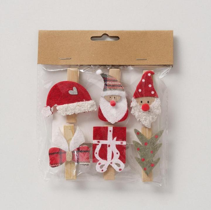 Produktbild Boltze Home Boltze Deko Haggo 6-teilig, Motiv: Weihnachten