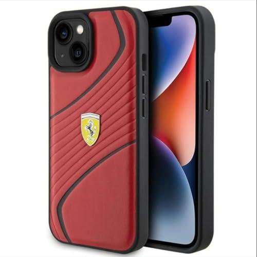 Immagine prodotto Ferrari FEHCP15SPTWR Custodia rigida per iPhone 15 6.1" czerwony/rosso Twist Metal Logo (Apple iPhone 15)