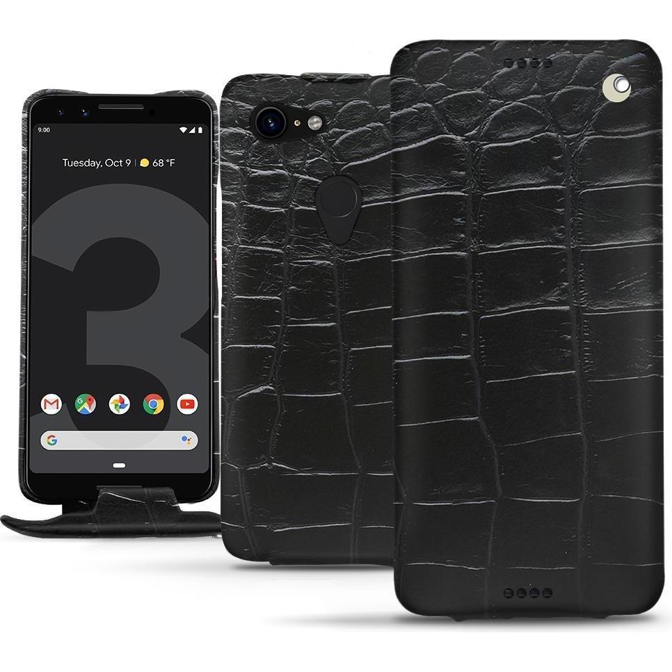 Thumbnail - Noreve Lederschutzhülle vertikal (Google Pixel 3), Smartphone Hülle, Schwarz