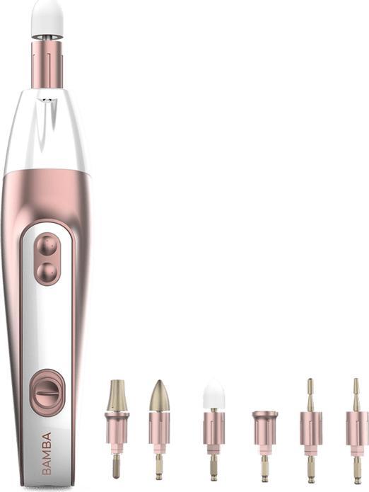 Cecotec Bamba PinkyCare 700 Perfect Nails Electric Manicure and Pedicure Set with 7 Interchangeable Heads, 5