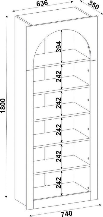 Image du produit Vente-unique Cymora (74 x 35 x 180 cm)