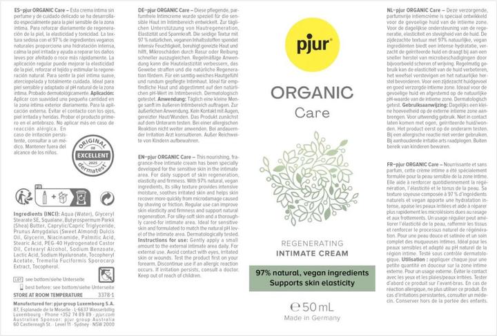Immagine prodotto Pjur ORGANIC - Care - Regenerating Intimate Cream - 50 ml (Crema intima, 50 ml)
