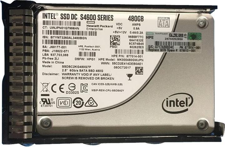 Produktbild HPE SSD 480GB 6G SFF SATA MU SC DS (480 GB, 2.5")
