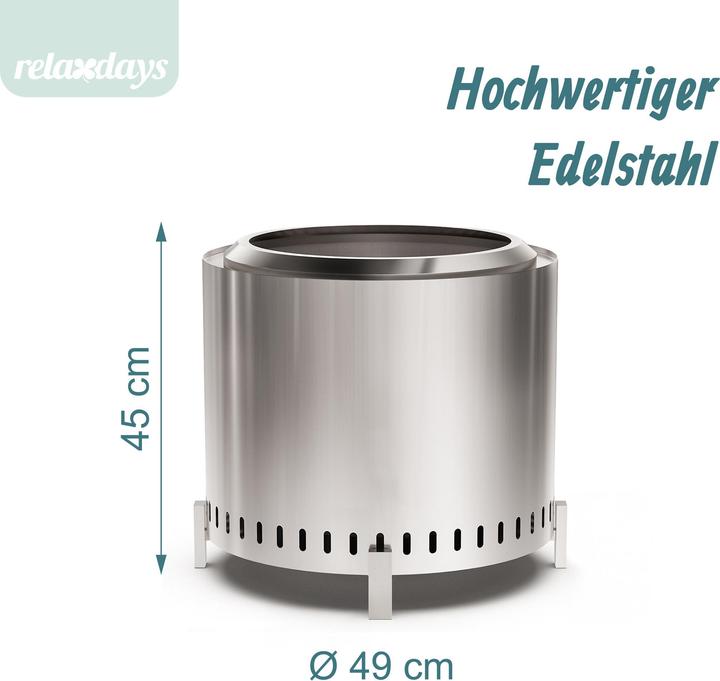 Produktbild Relaxdays Rauchfreie Feuerschale (49 cm)