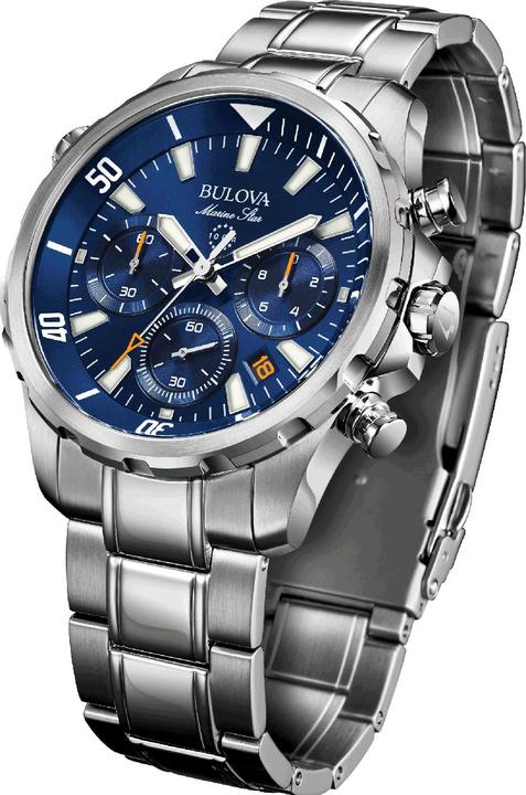 Produktbild Bulova 96B256 Marine Star Chronograph 43mm 10ATM (Chronograph, 43 mm)