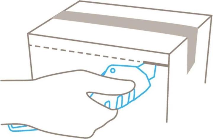 Immagine prodotto Martor 610002.02 Coltello di sicurezza SECUNORM 610 XDR con lama trapezoidale 160099 1pz. (Taglierini)