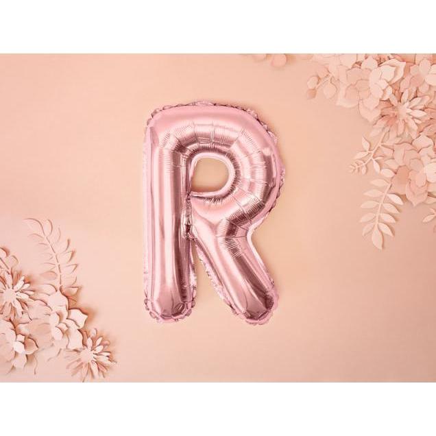 Thumbnail - Partydeco Alu-Buchstabenballon 35cm Rosegold - R
