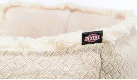 Actual product image Trixie Boho bed, square, 50 × 50 cm, beige (Cat)