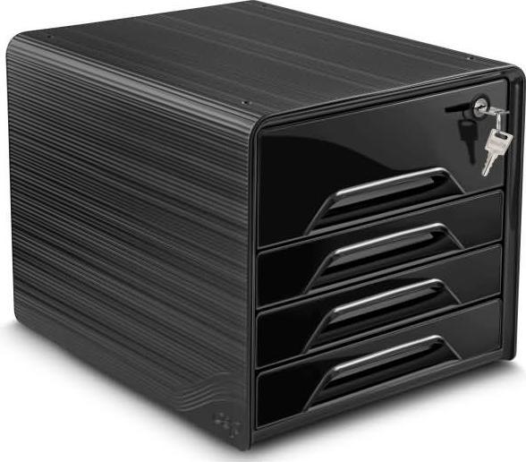 Cep Smoove Secure ladebox zwart DIN A4 met 4 laden (A4)