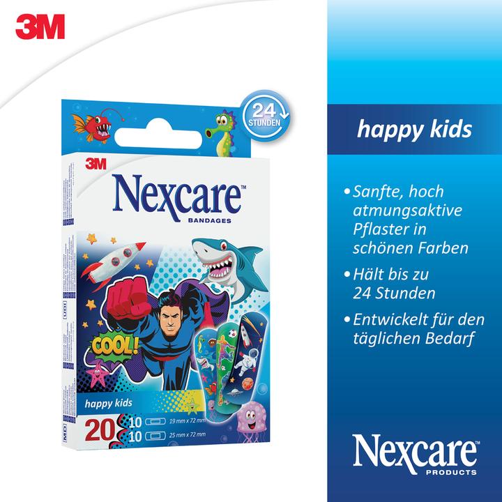 Produktbild Nexcare Happy Kids Cool Kinderplaster (20 x)