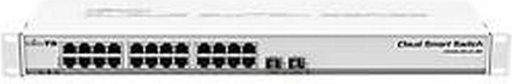 Productafbeelding MikroTik CSS326-24G-2S+RM SwOS 24xGig LAN, 2xSFP+ 1.25/10GbE, rek 19 (24 ports)
