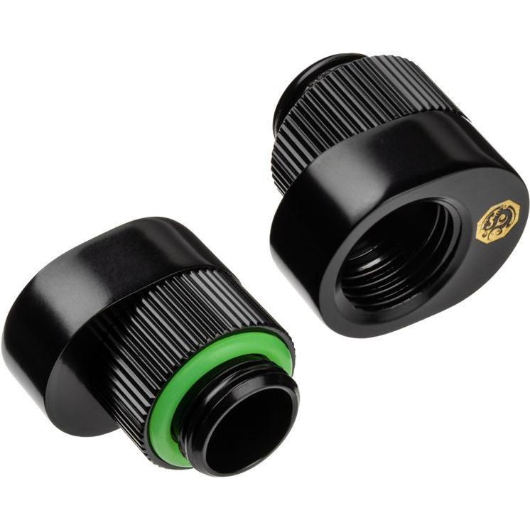 Thumbnail - Bitspower Verlängerung Offset - schwarz, 2er-Pack, Wasserkühlung Komponenten Zubehör, Schwarz