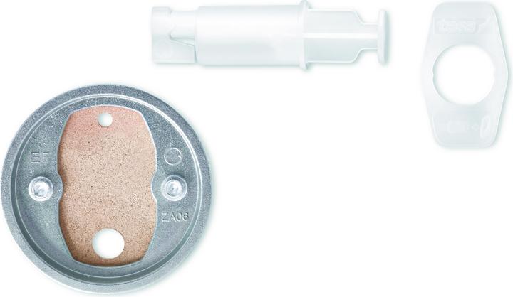 tesa Power.kit mounting adapter BK20, self-adhesive spare part, 41mm diameter, 8mm height