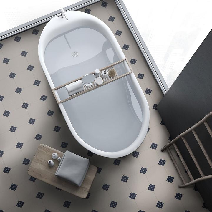 Produktbild Certeo PVC-Boden Retrotex Avondale 172l | Polyvinylchlorid | BxL 200 x 300 cm | Weiss |