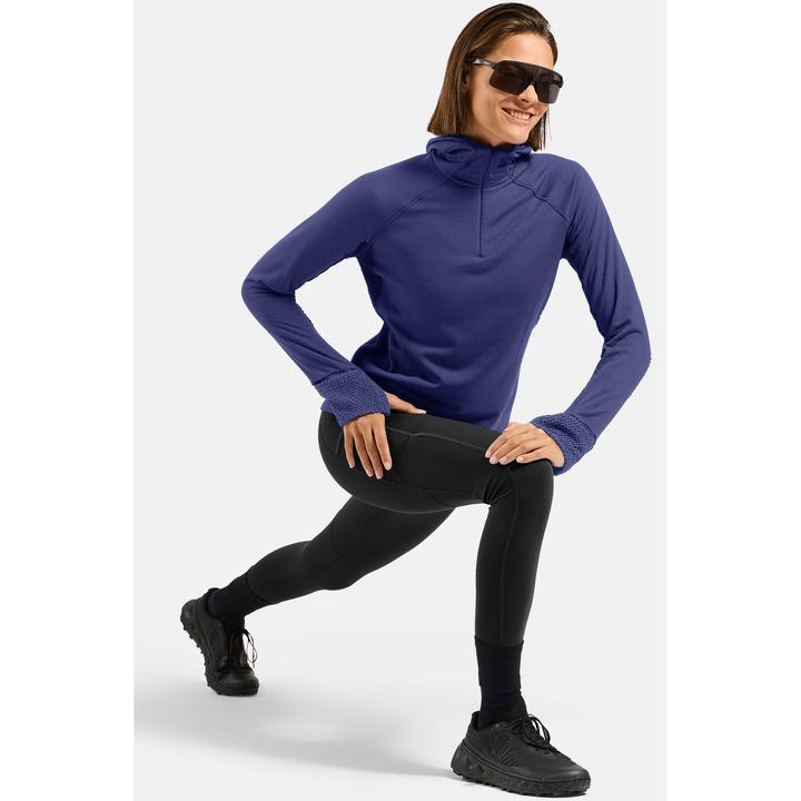 Produktbild Odlo X-Alp Trailrunning-Shirt mit Halbreissverschluss und Kapuze (M)