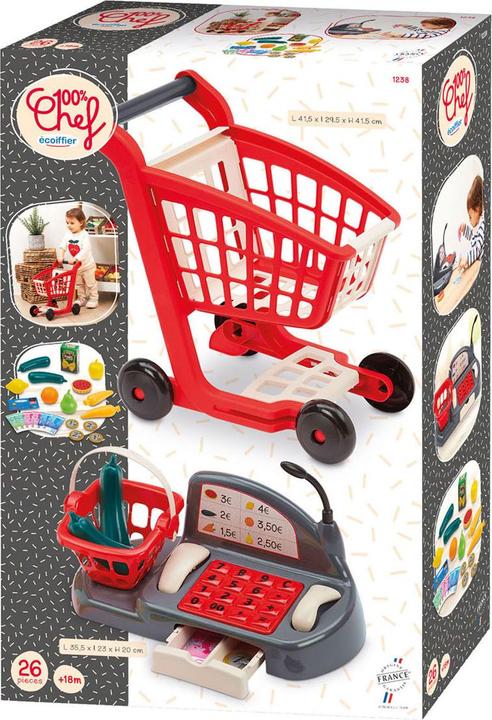 Image du produit Ecoiffier Chariot + Caisse Supermarché