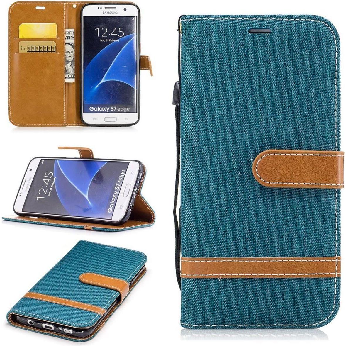 König Design Hülle Handy Schutz für Samsung Galaxy S7 Edge Case Cover Tasche Wallet Etui Neu (Samsung Galaxy S7 Edge), S...